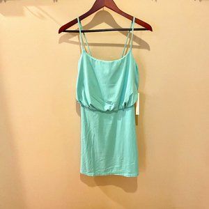 Susana Monaco Blouson Turquoise Dress